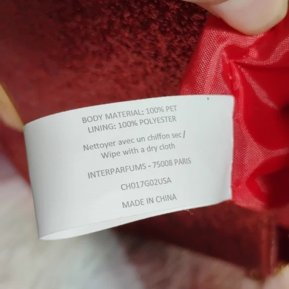 FLASH SALE! NWT Jimmy Choo Parfums Red Glitter Crossbody Bag Gold Chain Strap - Picture 9 of 12